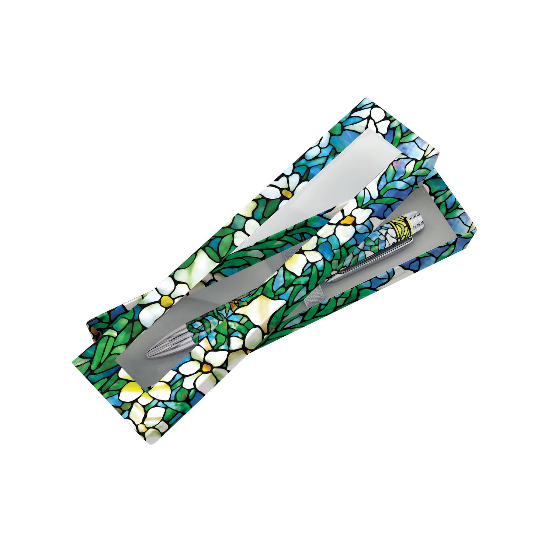 RainCaper Luxury Ballpoint Pen with Gift Box Set, Black, Fine Art Fancy Designer Pen for Women & Men (Tiffany Field of Lilies)