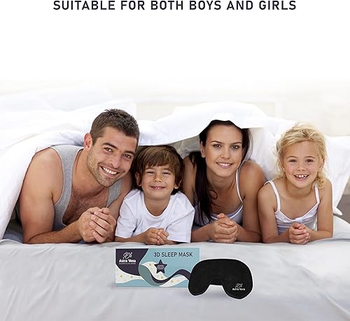 Miniatura 8 de Antifaz para dormir para niños con luz de bloqueo Máscara de ojos contorneada 3D de espuma viscoelástica Cubierta de ojos y máscara de sueño de