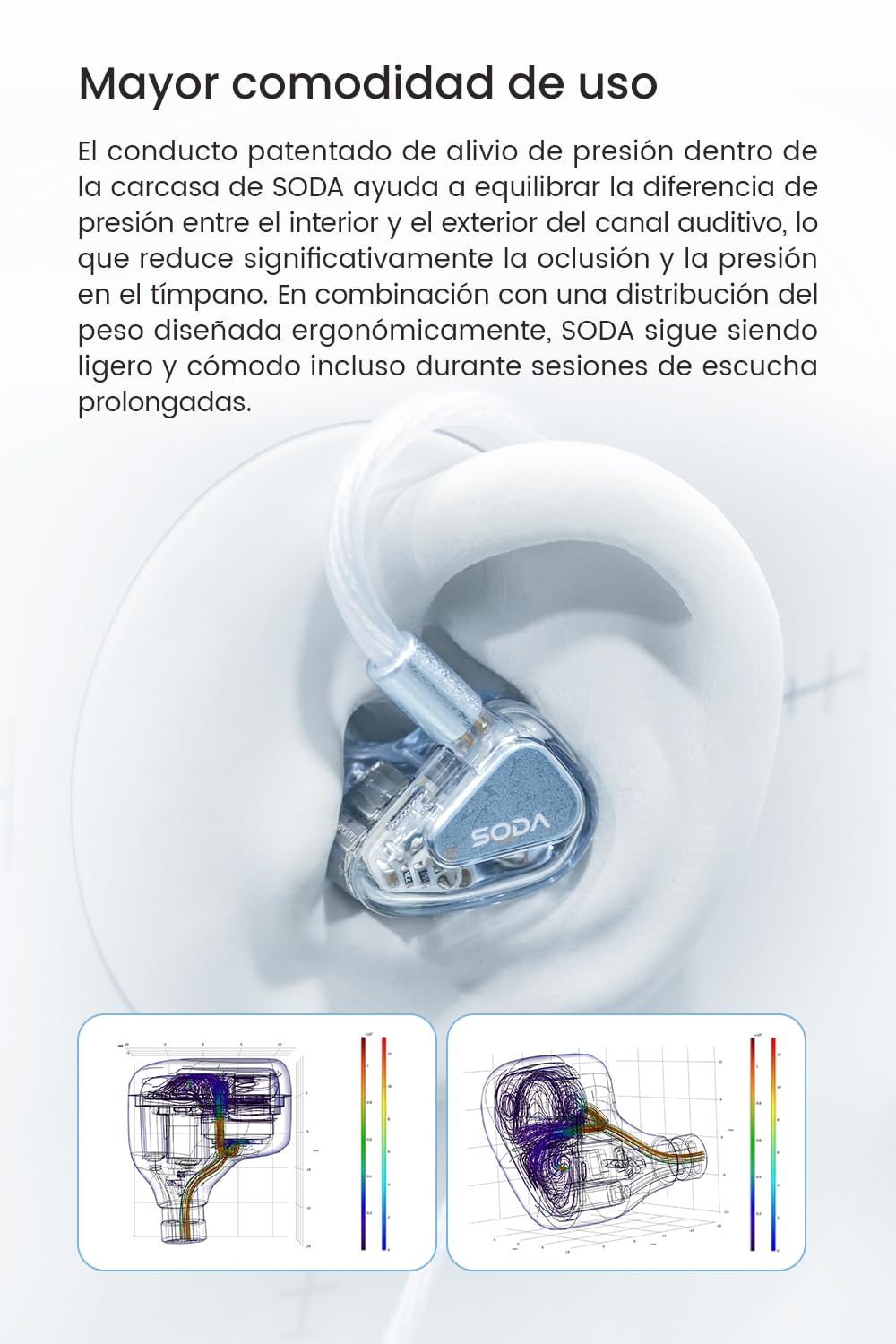 TANCHJIM SODA 1DD+4BA Monitor intraural híbrido, DMT5 3 vías división de frecuencia HiFi auriculares con nuevo sistema de seda y controlador de armadura pura, desmontable ligero IEM adecuado para uso