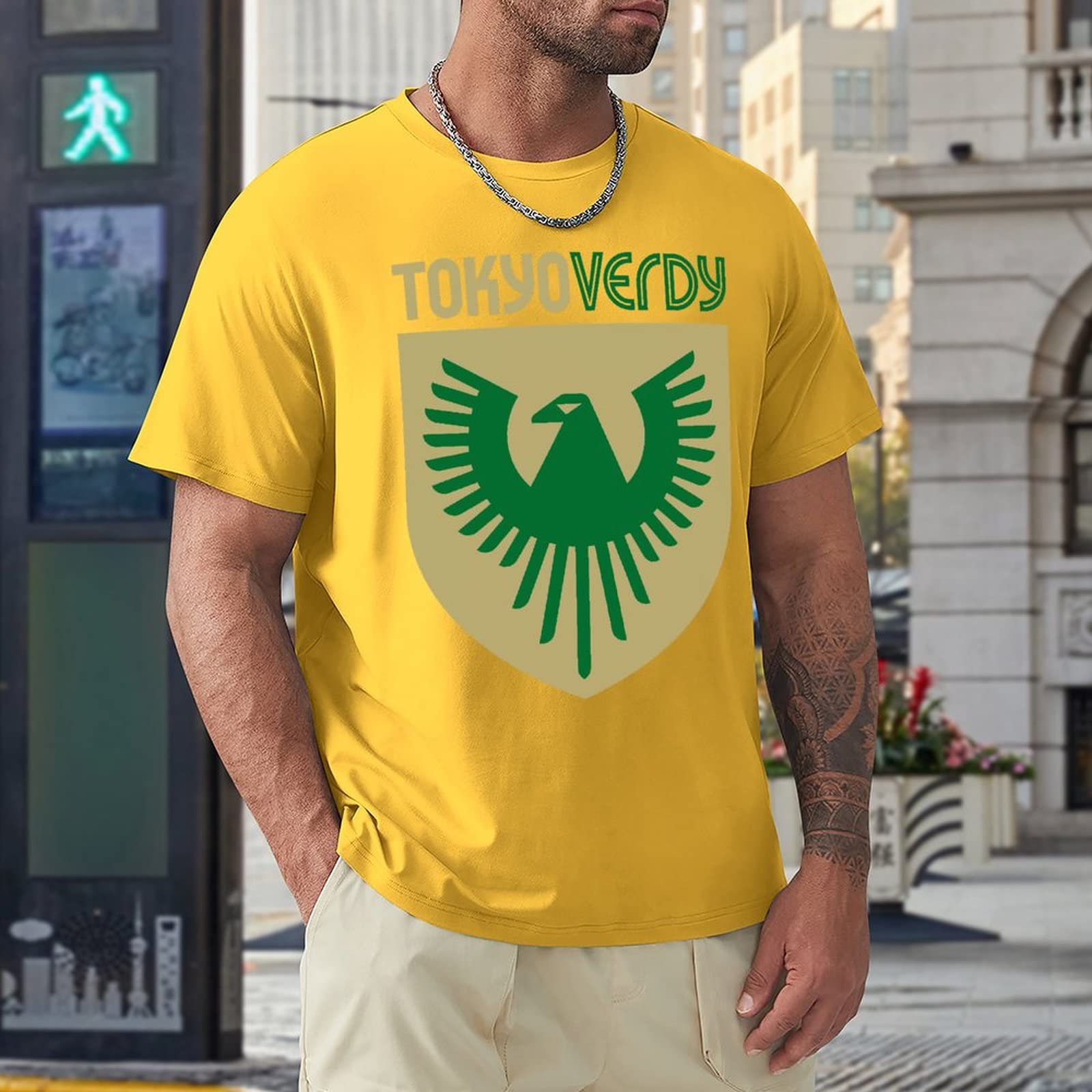 Amazon.co.jp: 東京ヴェルディ Tシャツ メンズ 半袖 100% 綿 クルー