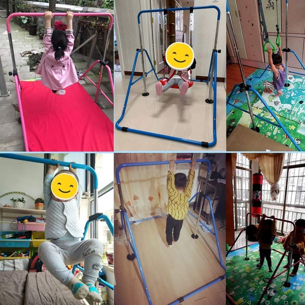 Junior Training Bar, Adjustable Gymnastics Single Children's Gymnastics Exercise Equipment High Bar Gymnastics for Garden Indoor Kindergarten Home Training