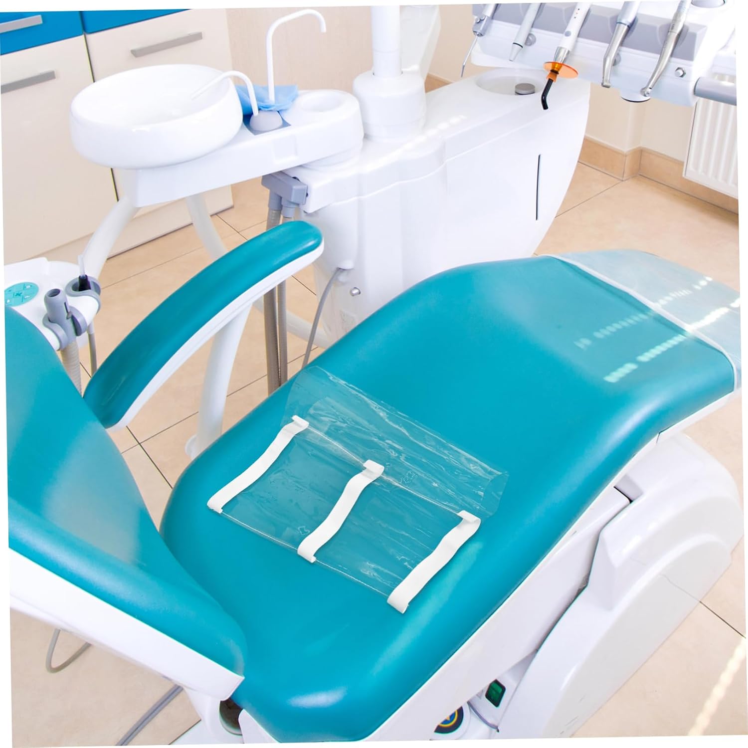 Chair Foot Pad Cover for Clinics Dustproof and Easy to Clean Mat Elastic Bands Protector for and Beauty Salons