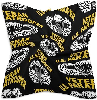 82nd Airborne Paratrooper Army Veteran Bandanas Multi-Purpose Scarf Headband Handkerchiefs for Women Men