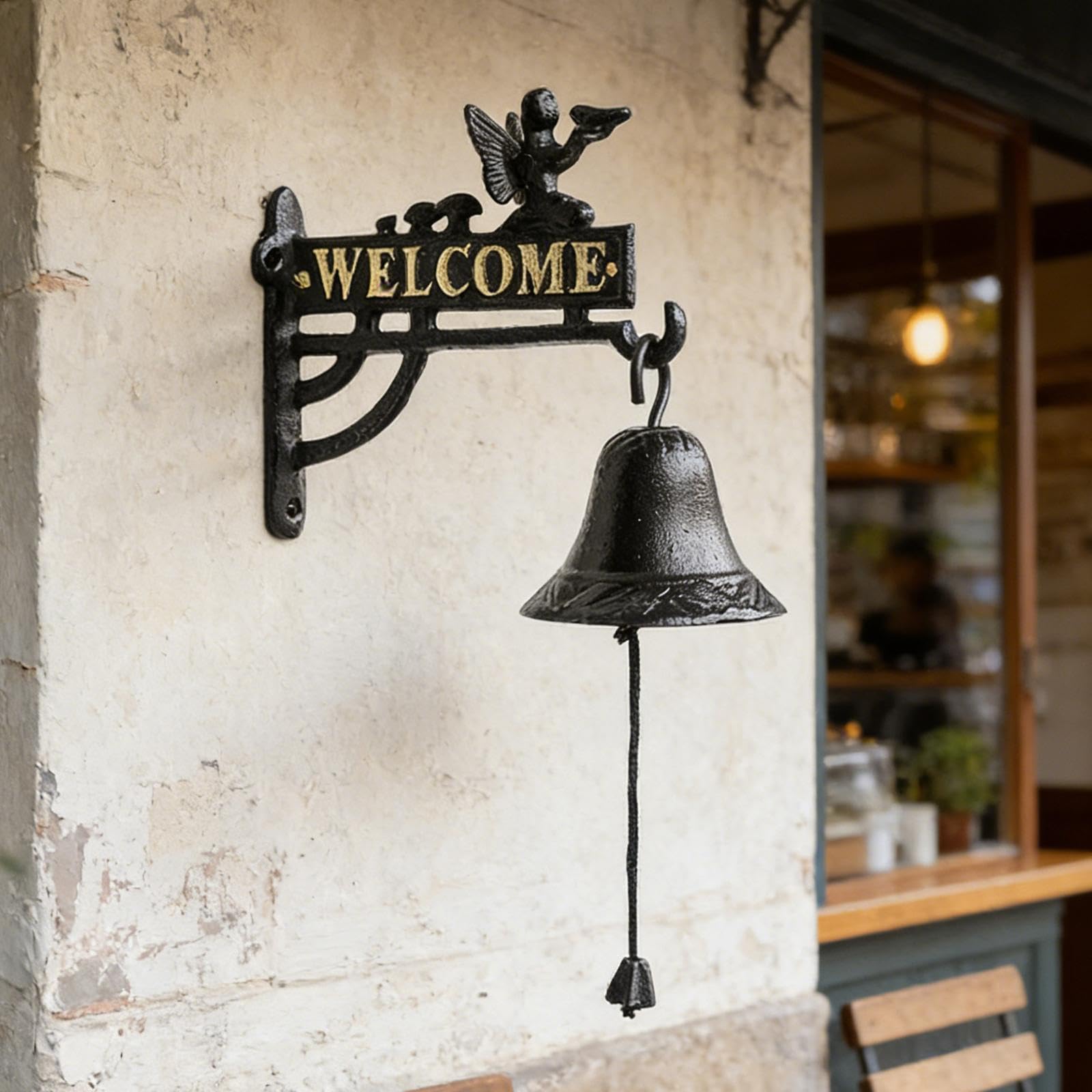 MagiDeal Campanelli in Ghisa Multifunzionali, Decorativi E Robusti per Patio E Esterni.