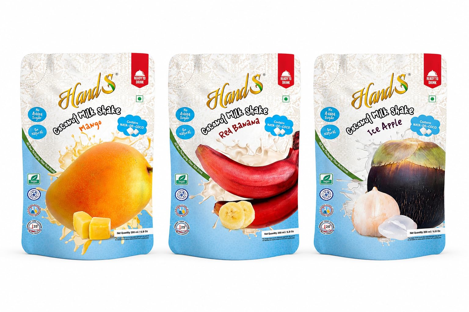 HandS Flavoured Coconut Milk Drink Assorted Pack of 3 – Mango (Alphonso), Red Banana (Sevalai) & Ice Apple (Tadgola) | Vegan Dairy-Free Beverage with Real Fruit Pulp | Ready to Drink | 200 ml Each-picture-15