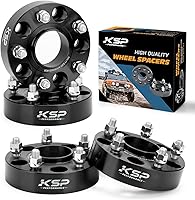 KSP 1.5" 5x127mm Wheel Spacers for Jeep Grand Cherokee WJ WK 99-10, Wrangler JK 07-18, 71.5mm Bore Hubcentric 1/2-20 Studs