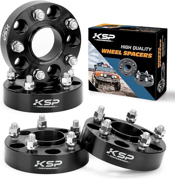 KSP 5x5 Wheel Spacers for Grand Cherokee 1999-2010,Wrangler 2007-2018,1.5 Thick 5x127mm Wheel Spacer with 71.5mm Bore 1/2-20 Stud Compatible with J-e/ep Commander XK,38mm Tire Spacer for WJ WK JK JKU