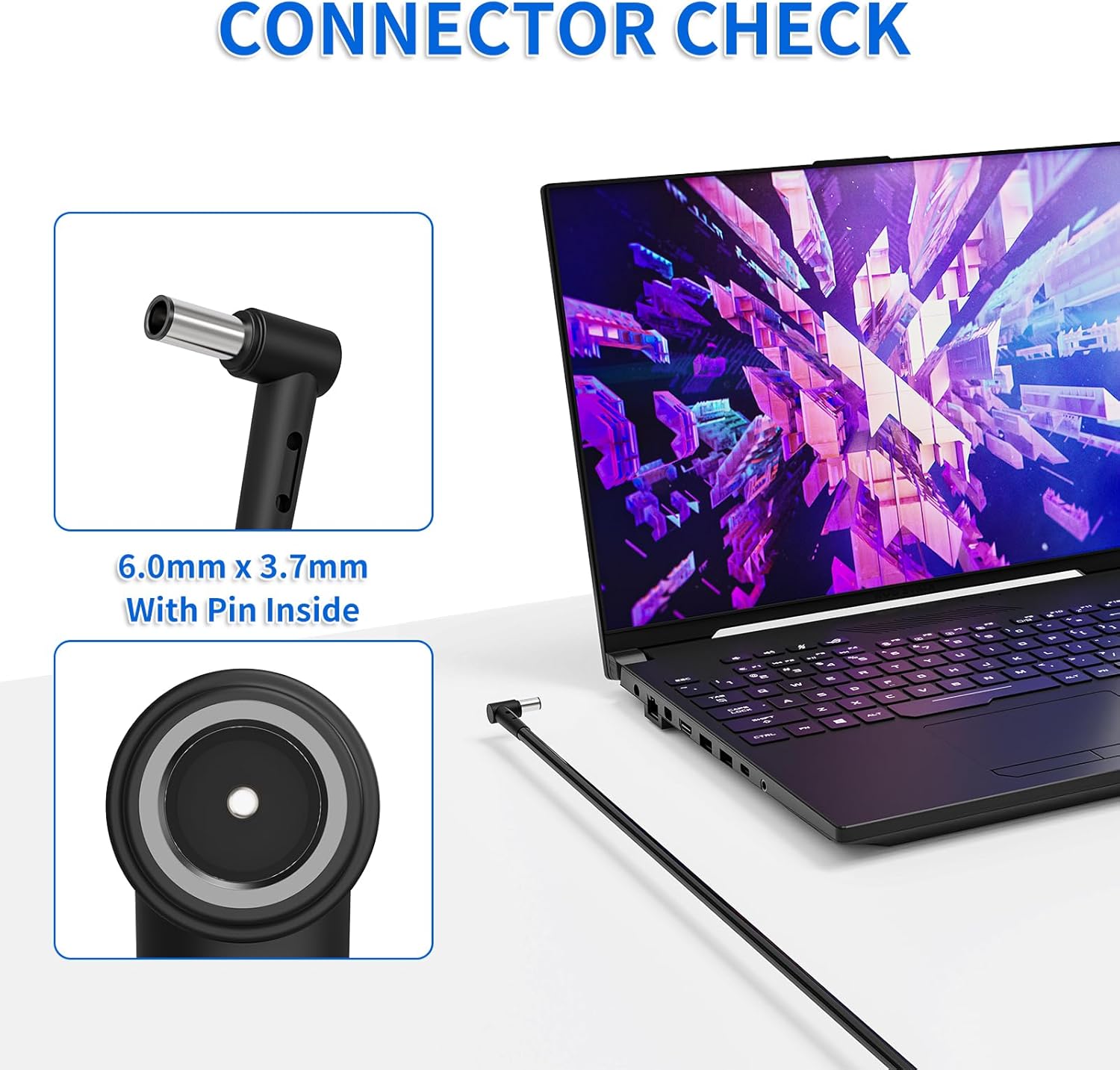 280W Laptop Charger For Asus Rog Flow X16 Rog Strix G15