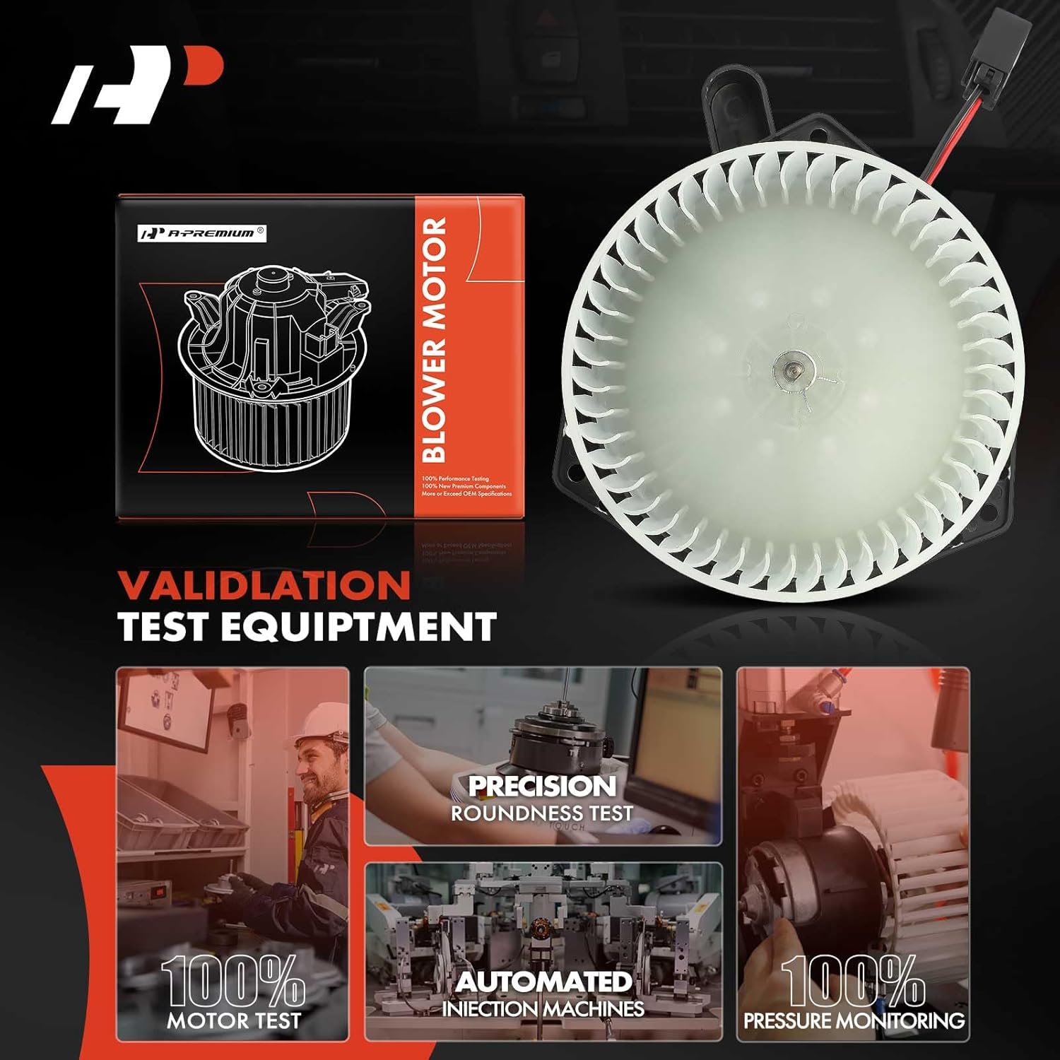 A-Premium Front HVAC Heater Blower Motor Compatible with Chevrolet, GMC & Isuzu Vehicles - Colorado/Canyon 2004-2012, SSR 2003-2006, i-280/i-350 2006-2006, i-290/i-370 2007-2008