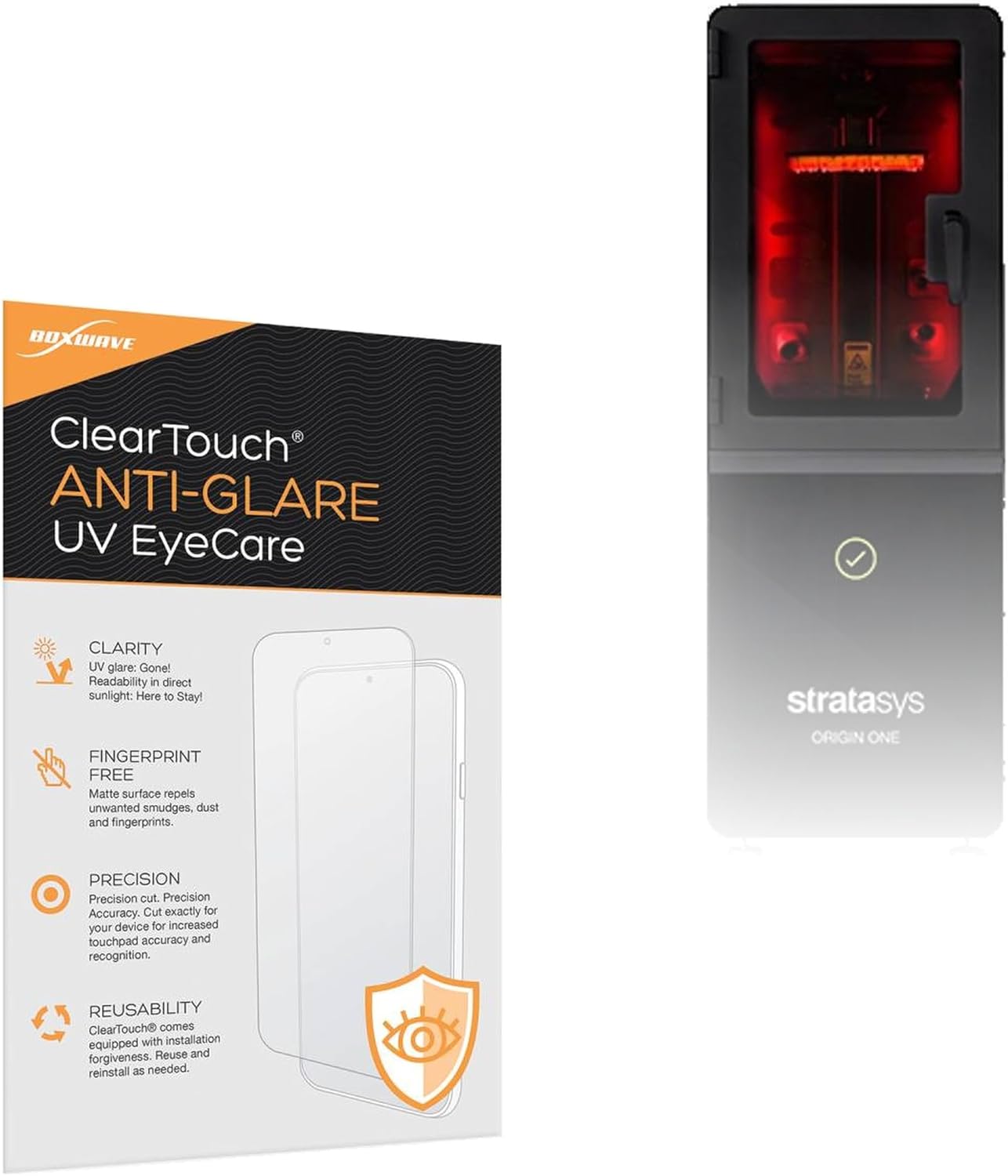 BoxWave Screen Protector Compatible With Stratasys Origin One (10 in) - ClearTouch Anti-Glare Anti-UV EyeCare (2-Pack), Filters out Harmful Blue Light Reduce Fatigue