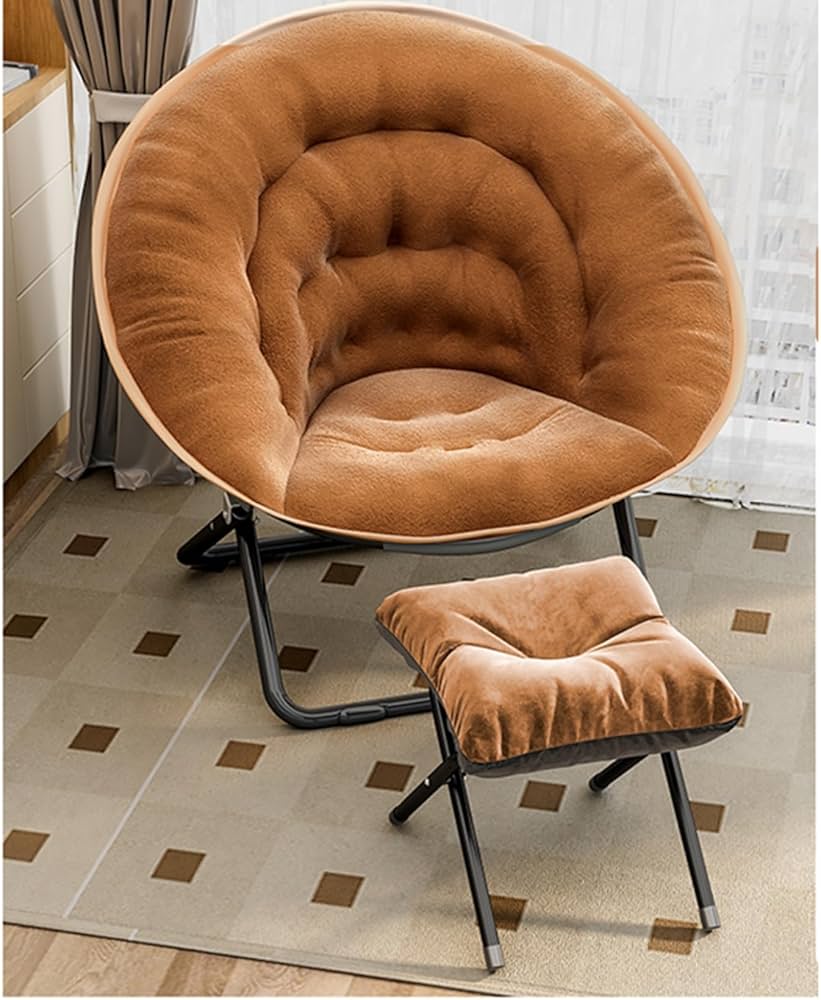 Amazon｜ムーンチェア 折りたたみチェア ラウンジチェア 柔らかい