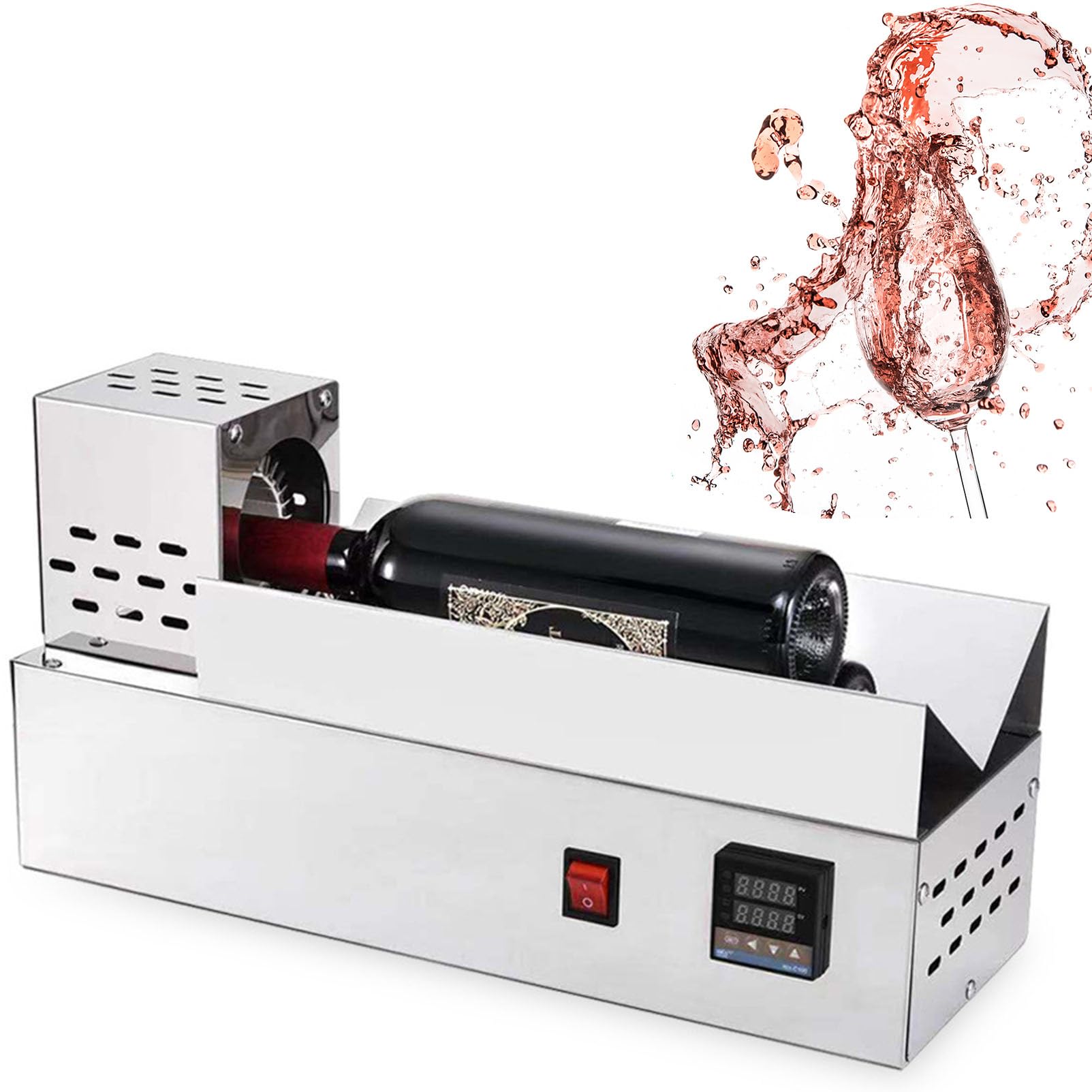 Weinflaschenkapsel-Schrumpfmaschine mit digitalem Thermostat, kompatibel mit PP-PVC-PE-POF-Materialien, 220 V Leistung