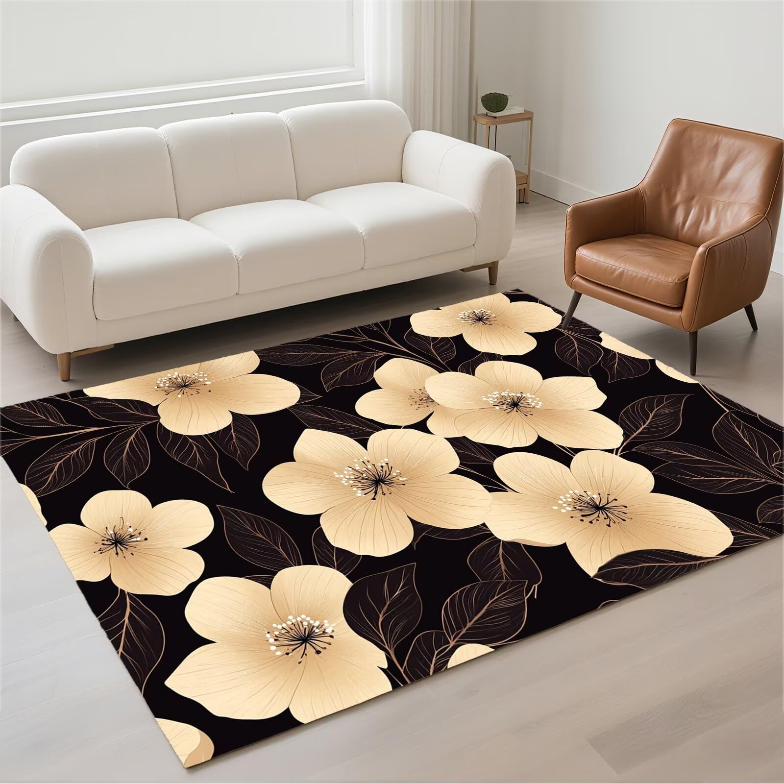 Tapis de couloir lavable et antidérapant à boucles douces