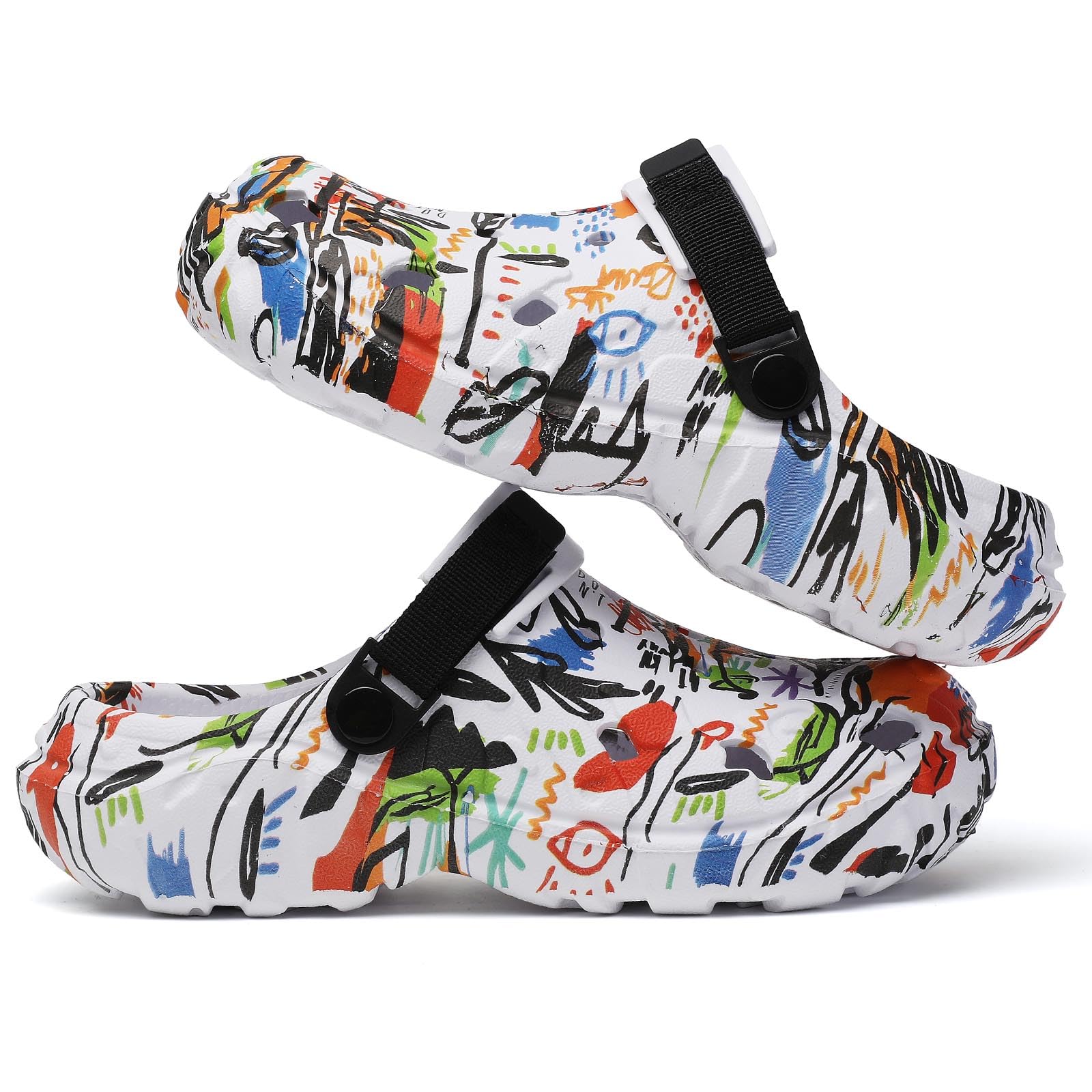 Zuecos para hombre, zapatos de jardín para adultos, sandalias deportivas al aire libre, sandalias deportivas para verano, agua, playa, informales, ligeras, transpirables, antideslizantes