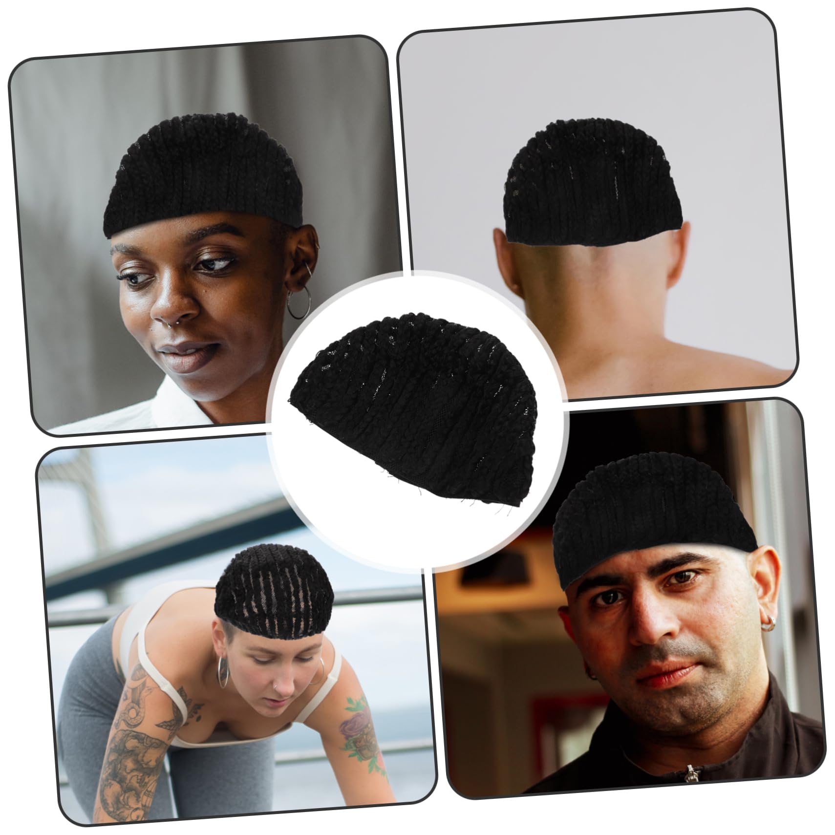 NOLITOY Cornrow Wig Cap Crochet Braiding Stretchable Wig Making Cap Soft Elastic Sew Dome Net