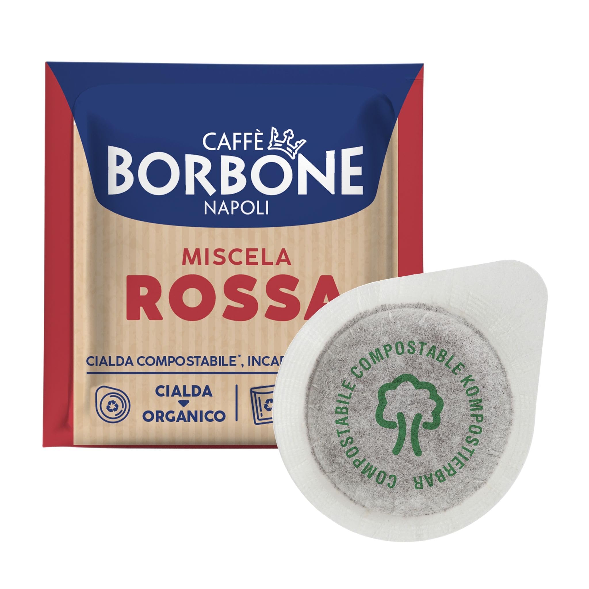 Kawa w papierowych saszetkach Caffé Borbone, mieszanka kawy ESE 44, 300 szt. czerwona, niebieska, złota, czarna, do wyboru