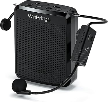 WinBridge Wireless Voice Amplifier with Headset Mic, 15W Portable Speaker