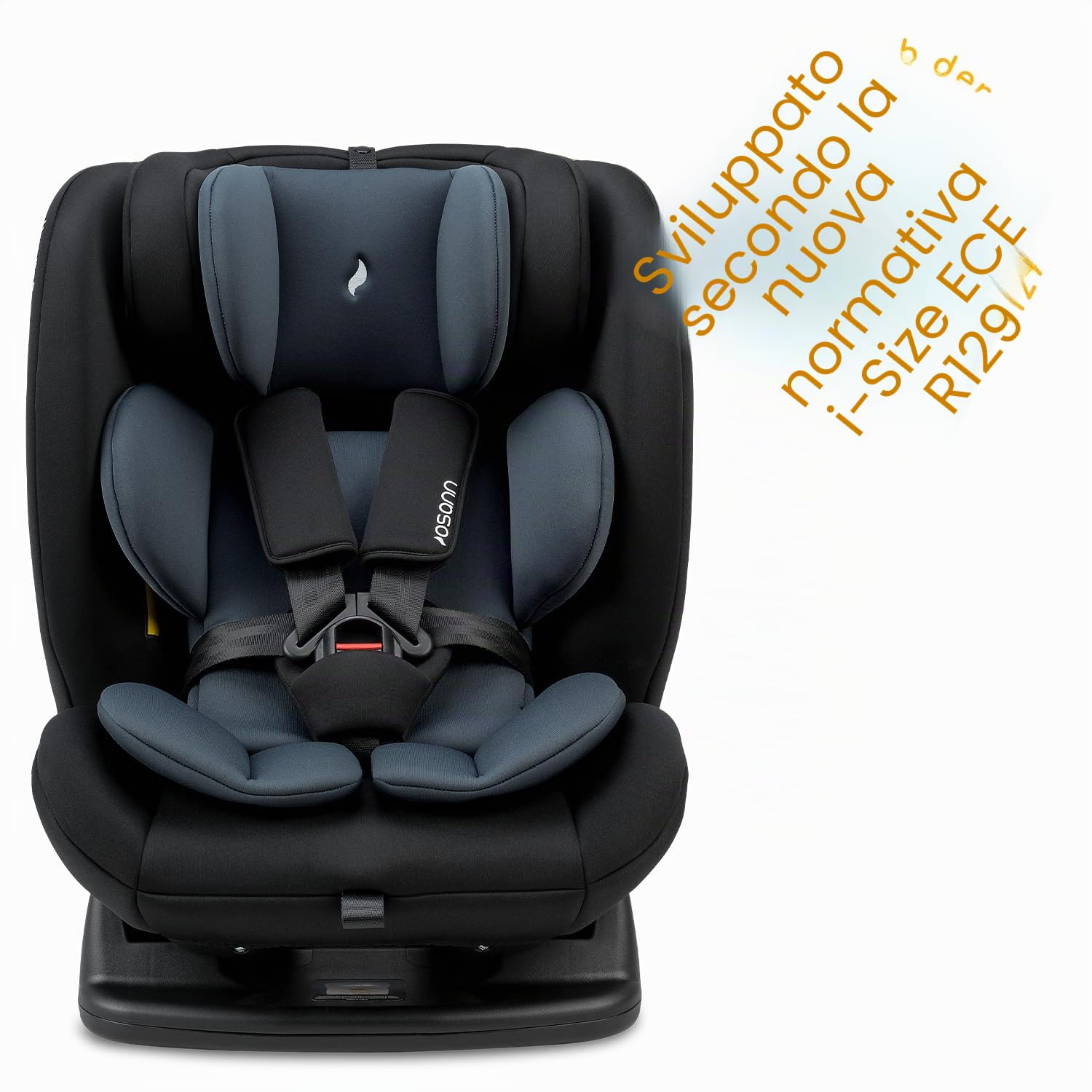 OSANN - Seggiolino auto Neonati/bambini Huddle 2 i-Size - 40-150 cm - Da 0 a 12 anni - Gruppo 1/2/3 nero, altezza 15 posizioni, imbracatura a 5 punti, cintura a 3 punti, schienale/senso di marcia)