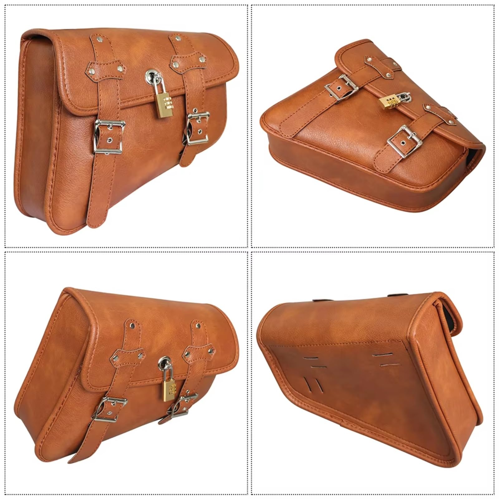 Compatibile Con 1 Pz Borsa Forcellone Moto Lato Sinistro Solo Per Borse Accessori Parti Modifica Sostituzione Sacche Moto(A)