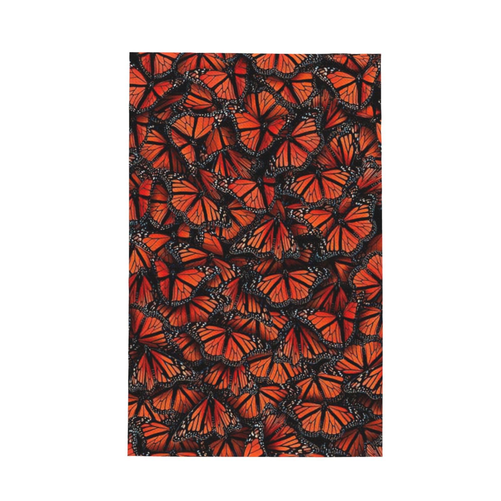 CKGODGF Monarch Butterflies Print Absorbent Waffle Dishcloths,Kitchen Towels With Hanging Loops,Tea Towels.
