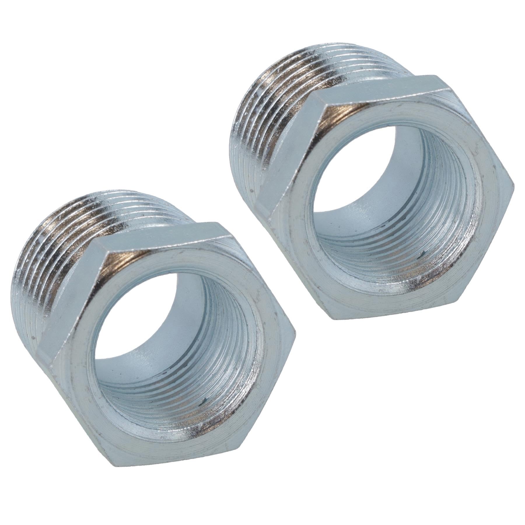Ab Tools Men's Silver 1/2In To 3/8In Fe Bsp Thread Step Down Reducing Bush For Airline 2Pc