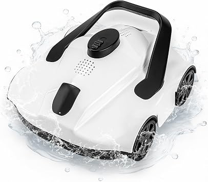 Robotic Pool Cleaners Advanced Cordless Robotic Pool Cleaner with 130-Minute Runtime | Self-Parking Technology | for Above-Ground Pools Up to 860 Sq Ft