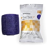 Vista 1 de McKesson Cinta fundida, fibra de vidrio, morado, 2 pulgadas x 4 yardas, 1 unidad, 10 paquetes, 10 en total
