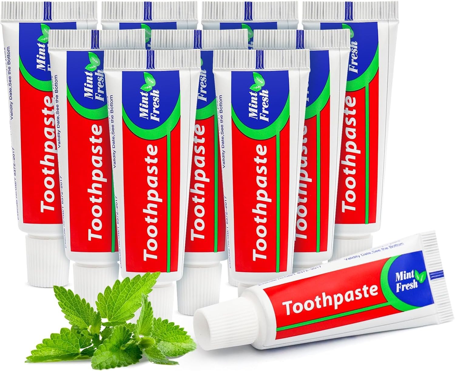 500 pcs Travel Size Toothpaste Bulk 0 88oz 25 Grams Small 4x1 4 inches Mint Mini Disposable Toothpaste