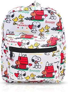 FINEX Snoopy All Over Print Small Nylon Bag Multipurpose Causal Daypack for Travel Trip Shopping Tablet iPad Mini up to 8 inches