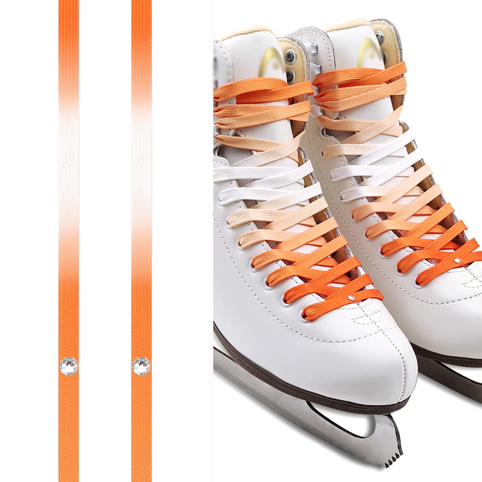 Schnürsenkel für Sneaker 1 Paar Hockey-Schlittschuh-Schnürsenkel, Schnürsenkel for Sport, Skifahren, Hockey, Schnürsenkel for Hockey und Schlittschuhe, Schnürsenkel for Eishockey-Rollschuhe, Polyester