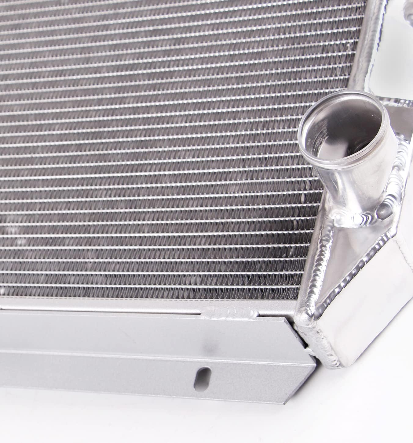 3 Rows Polished Aluminum Radiator For 1957-1959 Ford Fairlane/Ranchero/Skyliner/Victoria Edsel V8 Model.