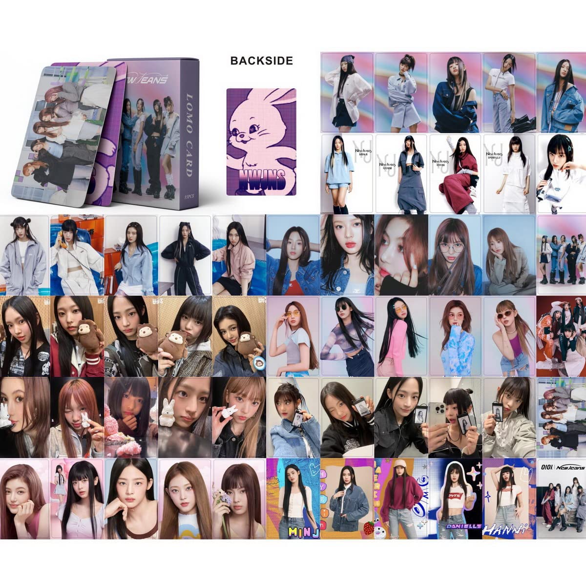 XTOUT@FVJ 4Pack/219Pcs NewJeans Photocards Lomo Cards Kpop