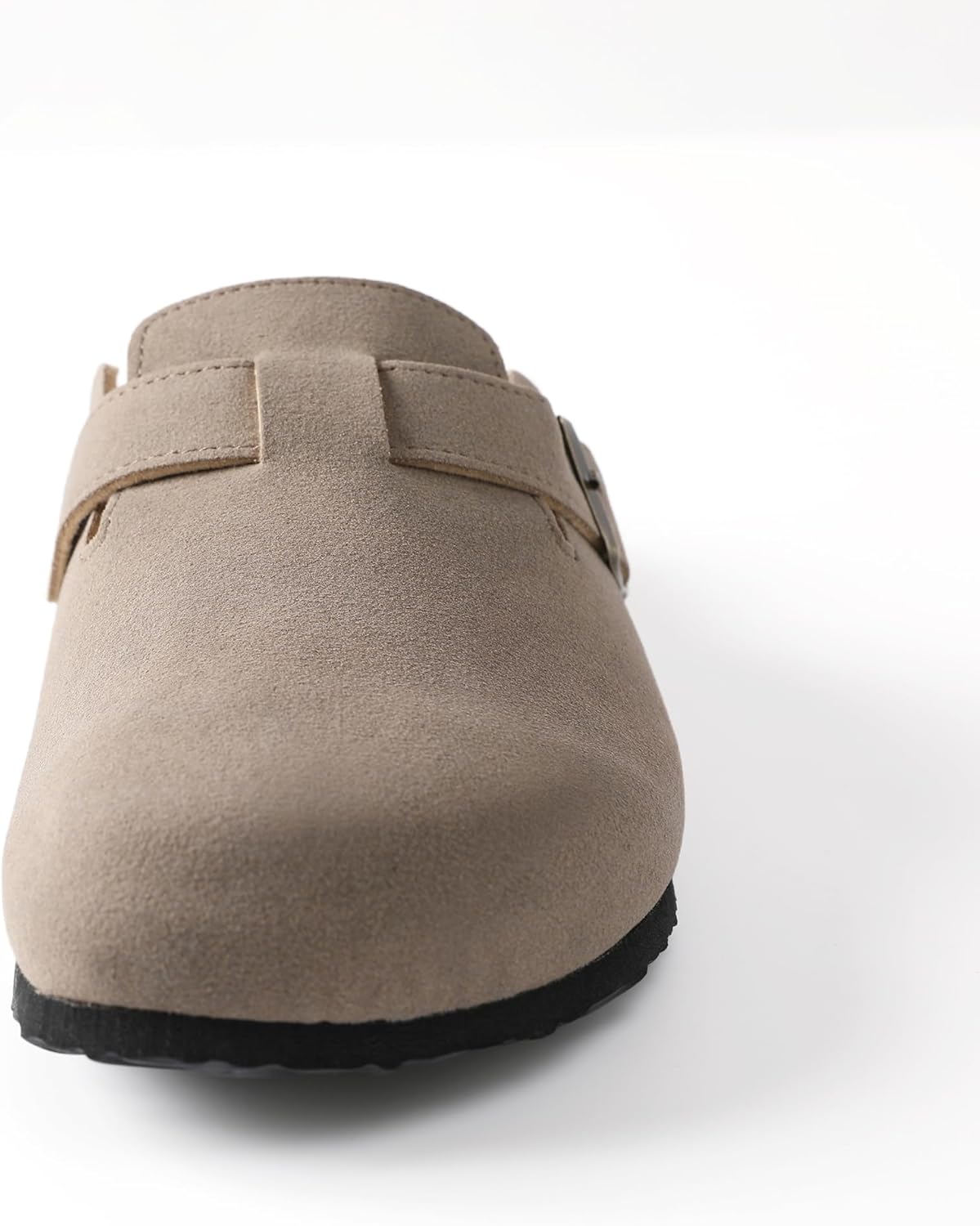 Vegan Suede Potato Shoes for Women Men | Arch Support Comfort Cork Footbed | Everyday Mule Clogs - Image 2