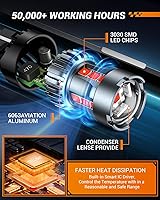 Vista 6 de SEALIGHT 7443 7440 Bombilla LED Roja para Luces de Freno, T20 7441 7444 992 W21W Bombilla LED con Proyector para Luces Traseras de Parada, Luces