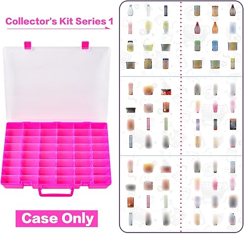 Vista 10 de FULLCASE Estuche coleccionista compatible con Mini Brands 5 Surprise Series 1, 2, 3, 4, Mystery Capsule, juguete coleccionable en miniatura real