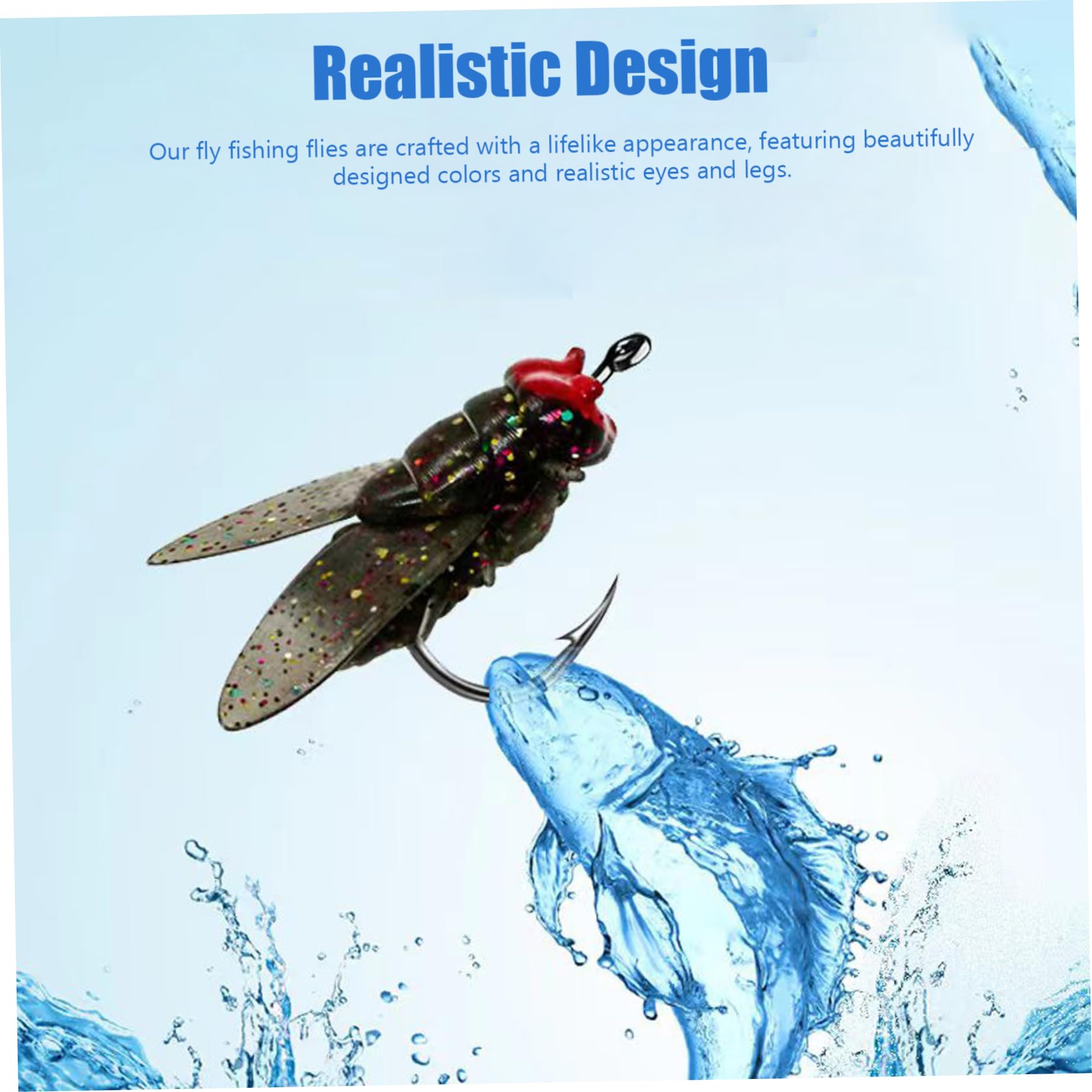 20 Piezas De Moscas Para Pesca Con Mosca, Seu00f1uelos Para Pesca