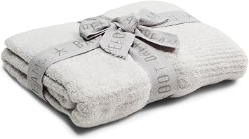 Barefoot Dreams CozyChic Lite Ribbed Blanket Oyster One Size