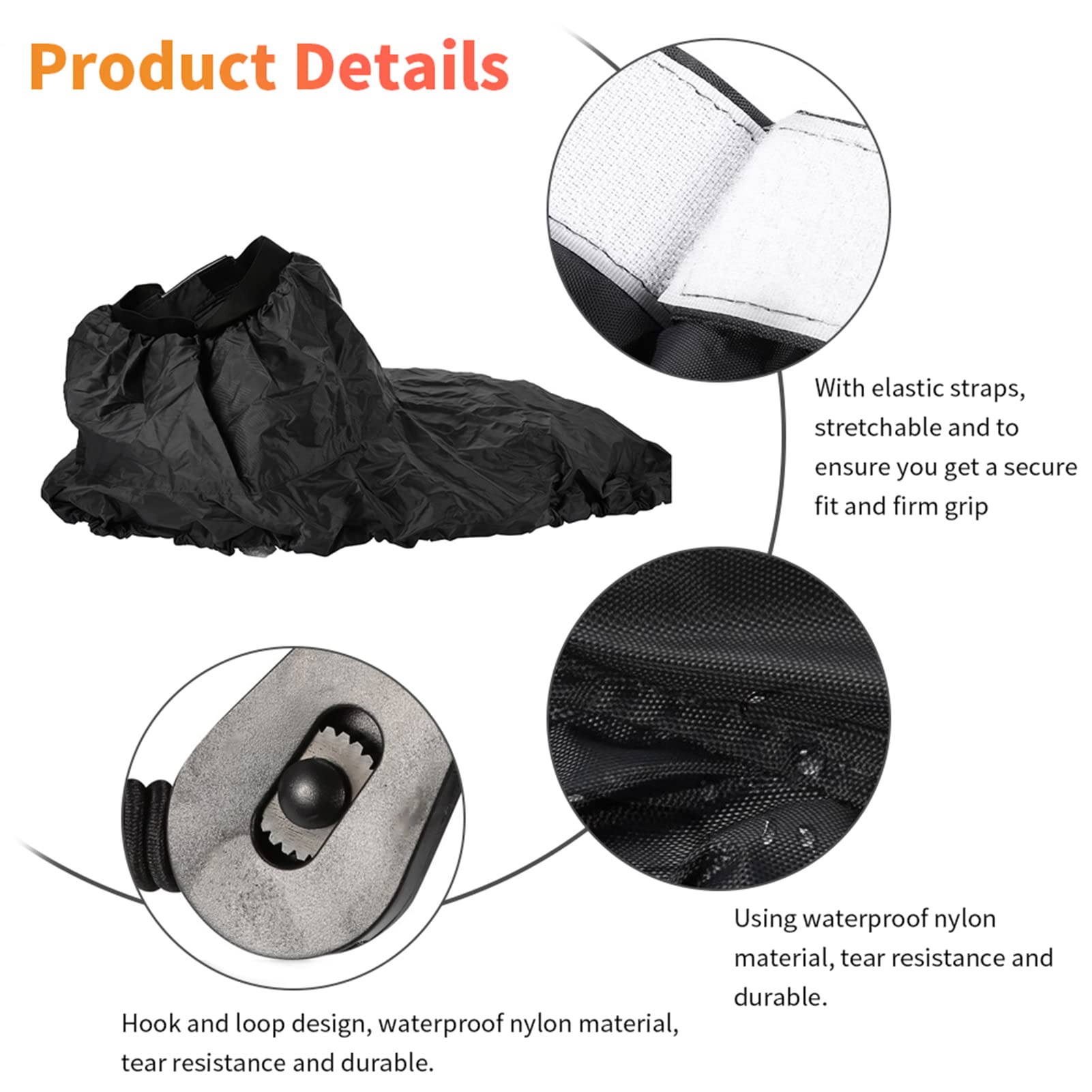 Kajak Spritzdecke, Verstellbarer Nylon Kajak Spritzrock, wasserdichte Abdeckung Wassersport Zubehör, Kajak Zubehör (Schwarz)