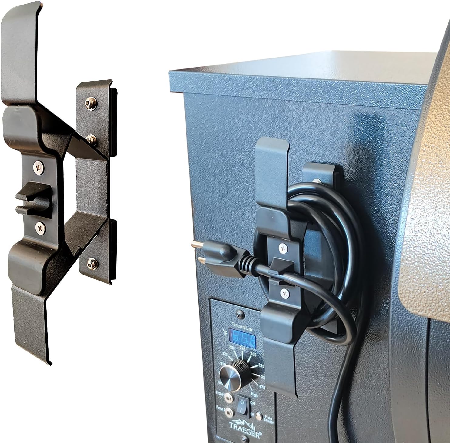 12" Smoke Tube for Pellet Smoker and Magnetic Power Cord Holder