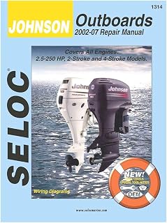 Sierra International Seloc Manual 18-01314 Johnson Outboards Repair 2002-2007 2.5-250 HP 2 Stroke & 4 Stroke Model
