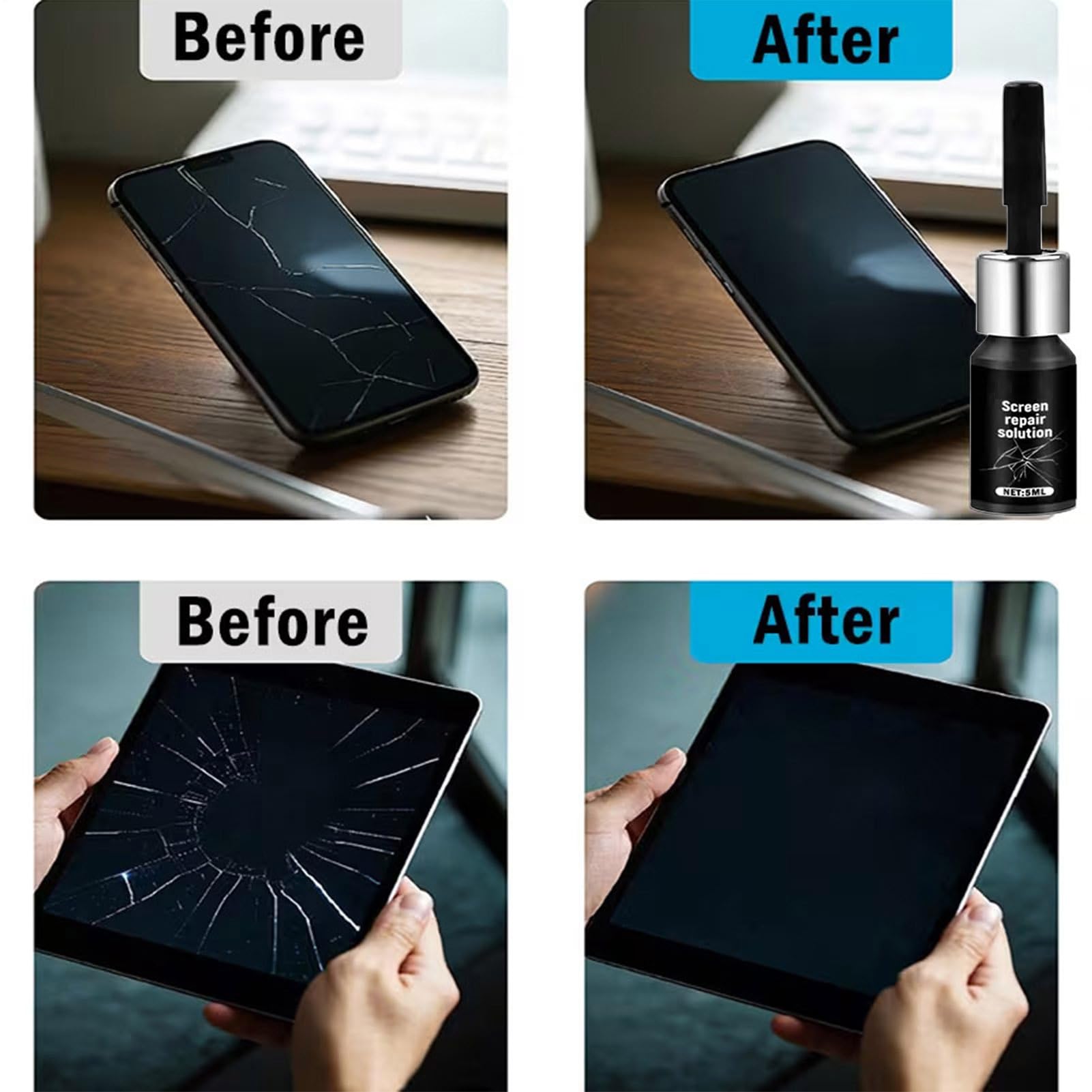 Amazon | ひび割れた携帯 の画面を修復する接着剤 5ml 画面修理用接着