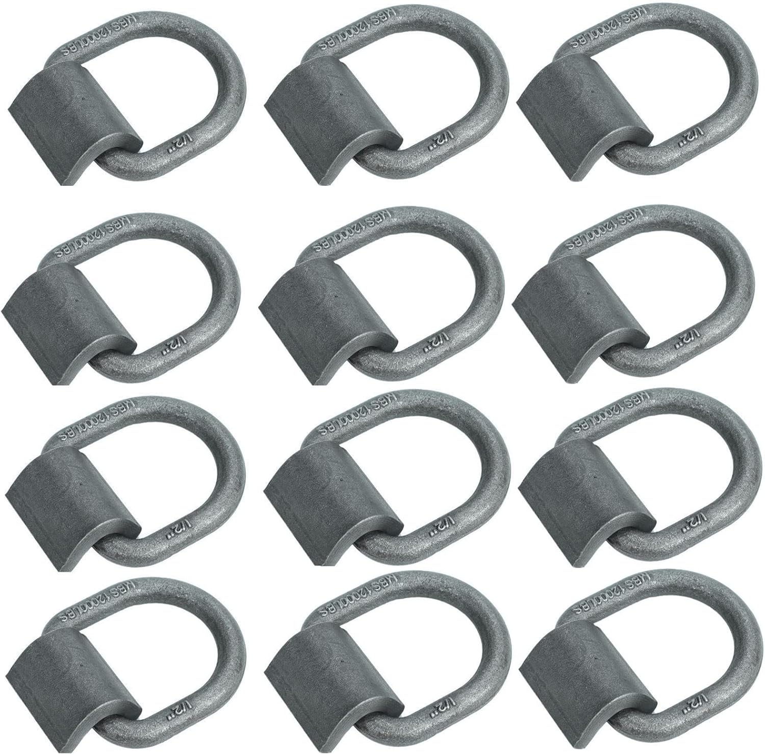 Aikosin 1/2" 12000LBS Heavy Duty WeldOn D Ring with