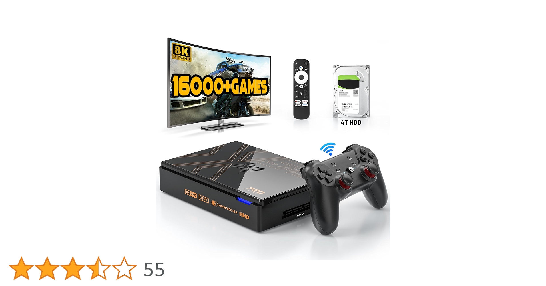 Kinhank Super Console X5 Pro エミュレータ Amazon.com: Kinhank Super Console X5 PRO Retro Game Console