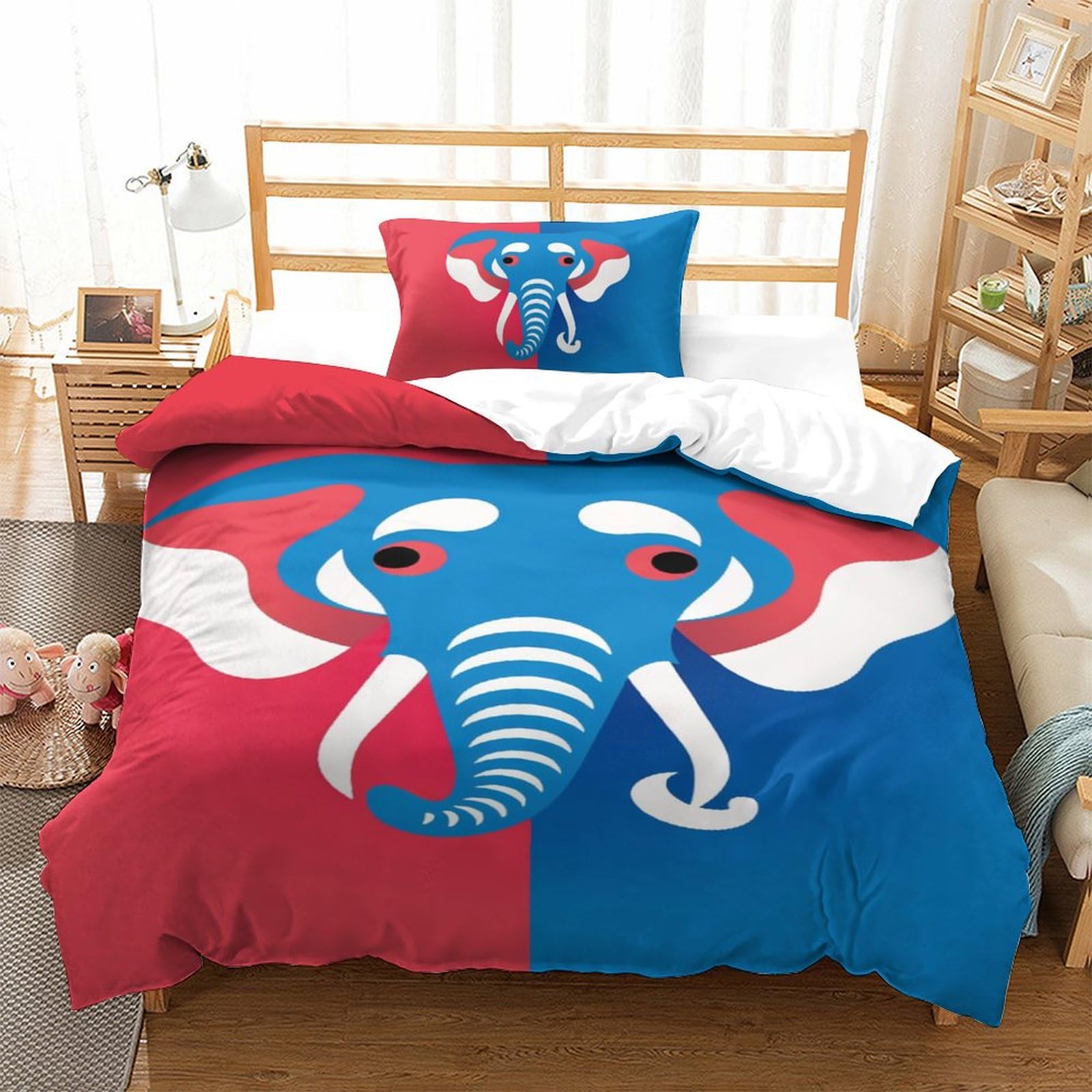 Housse couette éléphant 3D pour transformer la chambre des ados et enfants