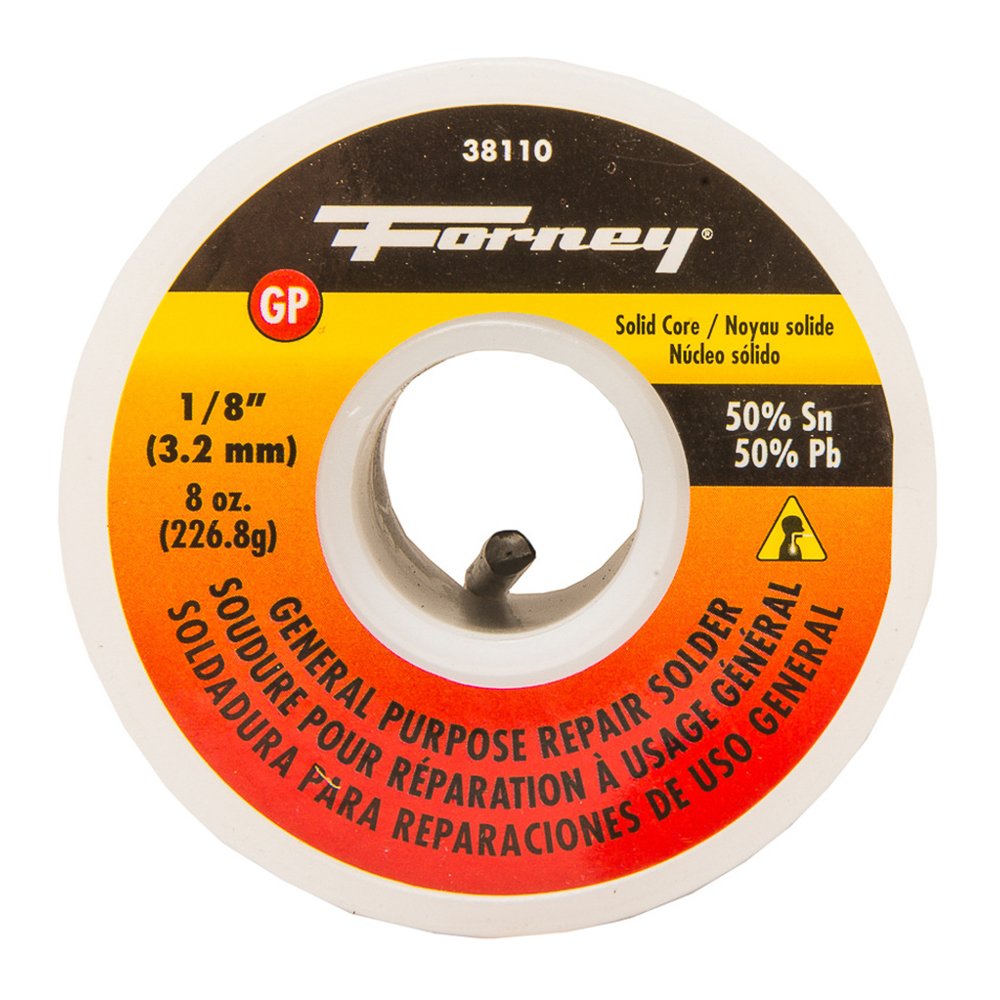 Forney Solder Solid 1/8', 16 oz.