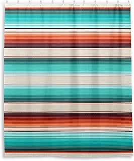 Shower Curtain for Bathroom Waterproof Fabric, Mexican Serape Blanket St...