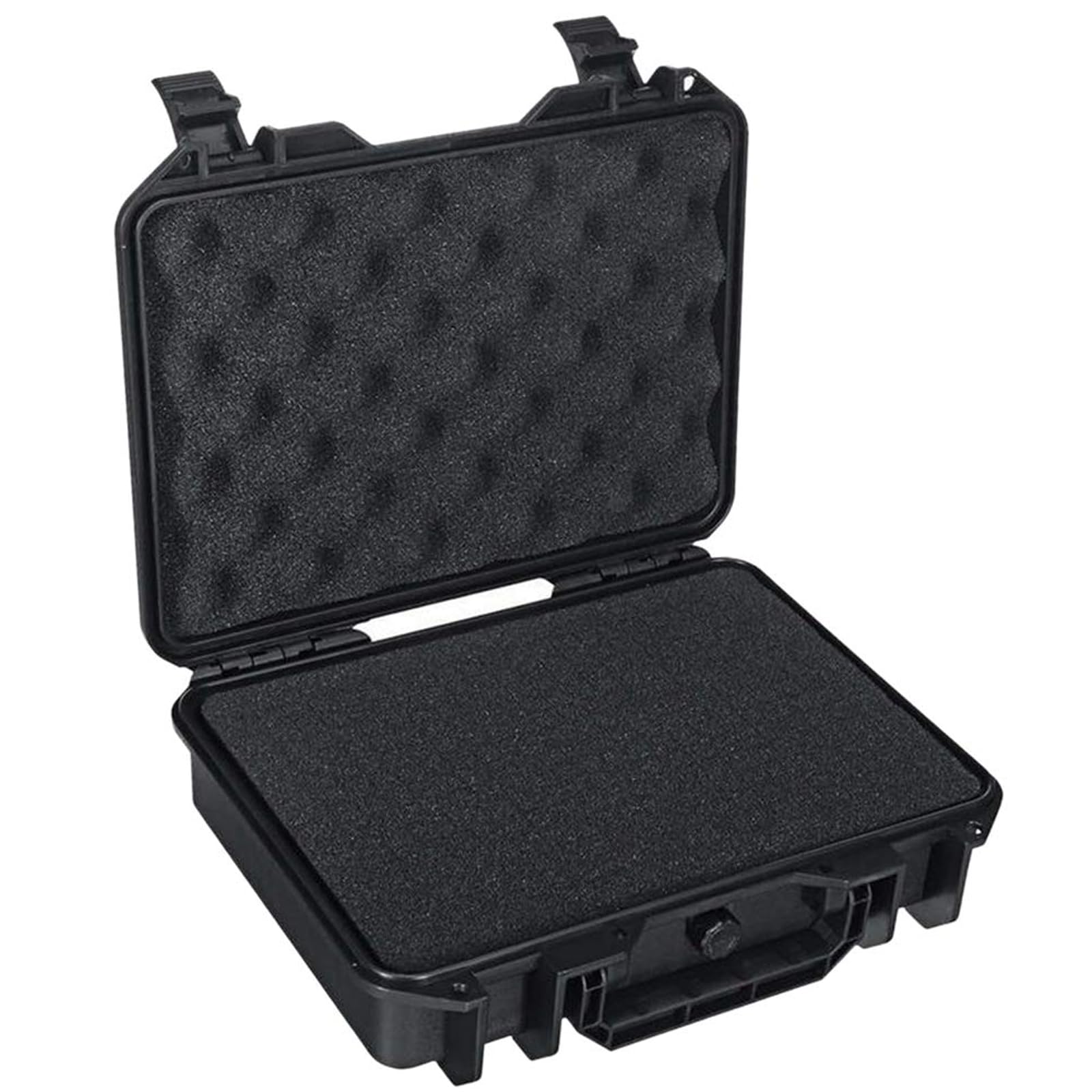 Custodia protettiva resistente per strumenti con inserto in schiuma rimovibile e maniglia ergonomica per il trasporto