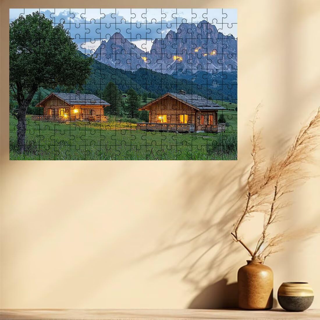 Puzzle 5000 elementów Krajobraz, Puzzle kabinowe dla dorosłych, klasyczne puzzle gry edukacyjne do aktywności rodzinnej, najwyższej jakości drewniane puzzle z pudełkiem na prezent dla mężczyzny