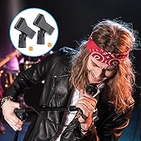 Vista 5 de 2 clips de micrófono para soportes y soportes de clip de micrófono ajustables con 2 tornillos macho de 5/8 pulgadas a 3/8 pulgadas hembra