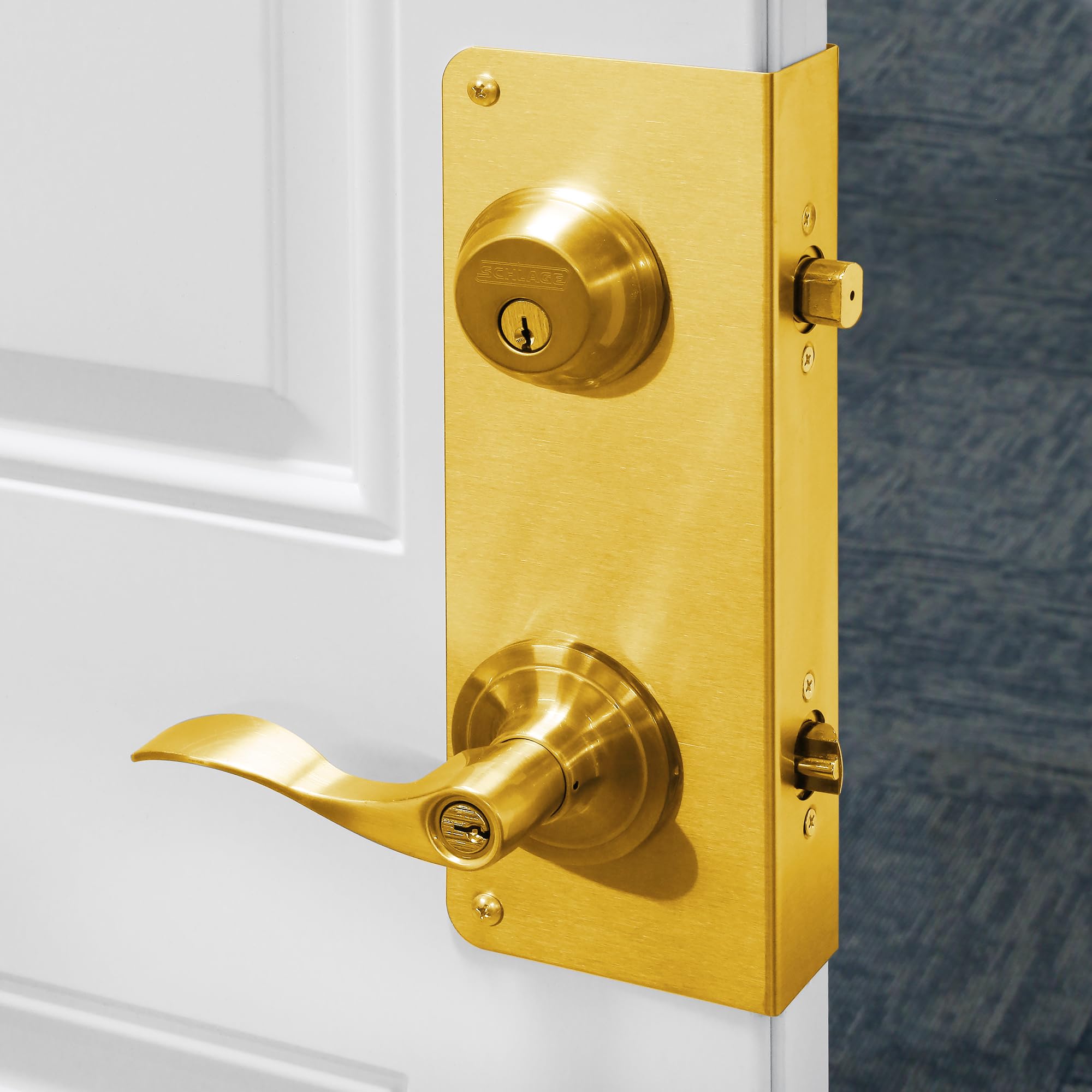 超超希少 LP プレスリー / ゴールデンヒム 帯付 SHP-5609 レコード Prime-Line U 9560 Brass Lock and Door Reinforcement Plate for 1-3